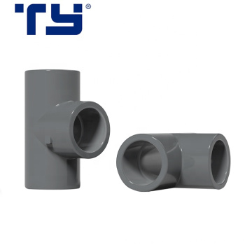 Plastic Pipe Fitting PVC Equal Tee For Water Line